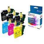 Premium cartouche - 6 cartouche compatible pour brother lc980xl noir (x3) + cyan + magenta + jaune (soleil) ... Premium cartouche - 6 cartouche compatible pour brother lc980xl noir (x3) + cyan + magenta + jaune (soleil) ...