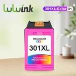 Cartouche d'encre pour imprimante 301xl, compatible avec hp 301 xl, encre tricolore noire pour envy 5530 ...