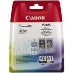 Cartouche d'encre - imprimante canon pack de 2 cartouches d'encre pg - 40 / cl - 41 noir + couleur
