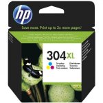 Cartouche d'encre - imprimante hp 304xl trois couleurs authentique (n9k07ae) pour hp deskjet 2620 / 2630 ...