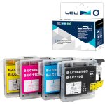 Cartouche d'encre compatible lc - 980 lc980 lc980bk lc - 980bk lc980c lc980m lc980y (4pk kcmy) remplacement ...