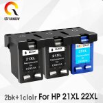 Cartouche d'encre de rechange pour hp 21xl deskjet f380 f2180 f2280 f4180 f4100 f2100 f2200 f3003pcs