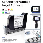 Cartouche d'encre  solvant universelle 2588  schage rapide, 12. 7mm, pour imprimante  jet d'encre, ...