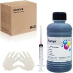 Cartouche d'imprimante universelle 250ml 8. 79oz noir recharge d'encre canon lexmark brother cartouche ...
