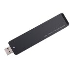 Avec cas - botier de botier nvme m. 2 ssd, botier de disque dur mobile m. 2 adaptateur usb ssd m2 ...