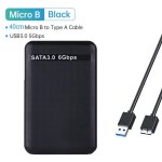 Cas de ssd noir - botier pour disque dur sata ssd 2. 5 pouces, usb 3. 0, 4 couleurs, botier externe ...