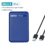 Case ssd bleu - botier pour disque dur sata ssd 2. 5 pouces, usb 3. 0, 4 couleurs, botier externe hd, ...