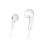 Casque  advance , couteurs, microphone, cble plat, blanc