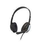 Casque micro de bureau pour pc  hs - p100 v2 , stro, noir