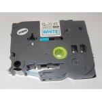 Cassette ? ruban vhbw 12mm blanc pour brother p - touch 200, 300, 500, 1000, 2000, 9000 comme tz - 233, ...