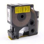 Cassette � ruban vhbw 19 mm pour dymo labelmaker pc, pc2, 2000, 5000, 5500 remplace: dymo d1, 45808.