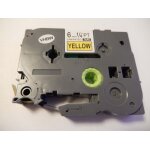 Cassette ? ruban vhbw 6mm jaune pour brother p - touch 200, 300, 500, 1000, 2000, 9000 - serie comme ...