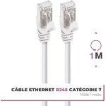 Cat 7 ethernet cable, 1m, rj45 network 10gbps 600mhz, shielded s / ftp internet cord, super high speed ...