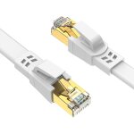 Cat 8 ethernet cable 1m 2pcs - 40gbps 2000mhz flat stp rj45 lan network cable compatible with router ...