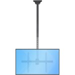 . com ceiling tv mount - 1. 8' to 3' short pole - full motion - supports displays 32u201d to 75  - for ...