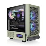 Thermaltake ceres 300 tg argb tempered glass - botier moyen tour - vert clair - rgb - fentre
