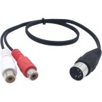 Cerrxian lemeng câble audio din 5 broches mâle vers 2 rca femelle de qualité professionnelle pour systèmes ... Cerrxian lemeng câble audio din 5 broches mâle vers 2 rca femelle de qualité professionnelle pour systèmes ...