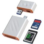 Cfexpress dual port usb 3. 2 (gen 2) 10gbps 2 in 1 usb - c & usb - a type b cfexpress otg memory card ...