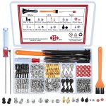 Cfry - lot de 350 vis pour carte mere, vis informatique, kit de vis pour ordinateur personnel, ordinateur ...