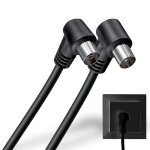 Cfry - cble antenne tv mle femelle, cble coaxial antenne tv, cble antenne tv coud 90, cble tv, ...