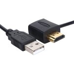 Cfry - cble d'extension hdmi, adaptateur mle vers femelle connecteur adaptateur hdmi 50 cm usb 2. 0 ...
