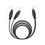 Cfry - câble optique audio 1 en 2 sorties, toslink câble optique fibre 1 fiche vers 2 fiches pour home ... Cfry - câble optique audio 1 en 2 sorties, toslink câble optique fibre 1 fiche vers 2 fiches pour home ...