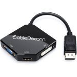 Cfry - cabledeconn grand adaptateur mâle vers femelle 3 en 1 displayport dp vers hdmi / dvi / vga Cfry - cabledeconn grand adaptateur mâle vers femelle 3 en 1 displayport dp vers hdmi / dvi / vga