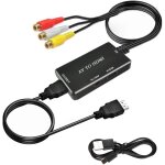Cfry - convertisseur av vers hdmi 1080p, adaptateur rca vers hdmi, convertisseur audio vid�o composite ...