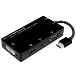 Cfry - cy hdmi to vga / audio / hdmi / dvi 4in1 dongle adapter multiport splitter converter for ps3 hdtv ...