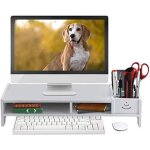 Cfry - support de moniteur, support de moniteur de bureau rglable en largeur, support ergonomique pour ...