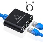 Cfry - switch ethernet 2 ports rj45 1000 mbps, splitter double pour ordinateur, hub, commutateur, routeur, ...