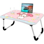 Cfry - table pour ordinateur portable - avec pieds pliables et fente pour boissons - support pour ordinateur ...