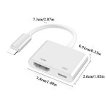 Adaptateur hdmi - changm� - av num�rique - compatible iphone / ipad - r�solution 1080p - blanc