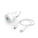 Chargeur auto. rapide avec c�ble lightning pd, 20 w, 1 m, blanc