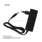Chargeur de batterie 8. 4v dc 2a, adaptateur d'alimentation intelligent au lithium li - on, transformateur ...