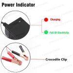 Chargeur de batterie haute puissance, pince crocodile, connecteur avec ventilateur, 14. 6v, 10a vefepo4, ...