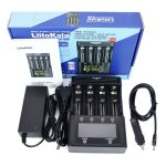 Chargeur de batterie lii - 600 pour li - ion 3. 7v et nimh 1. 2v, adapt aux piles 18650 26650 21700 ...