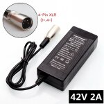 Chargeur de batterie au lithium pour vlo lectrique, chargeur de vlo lectrique, connecteur xlr  4 ...