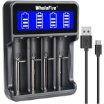 Chargeur de batterie universel, chargeur chargeur de piles rapide 4 emplacements avec ecran lcd smart ...
