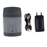 Chargeur de batterie usb intelligent  4 fentes, pour piles li - ion 1. 2v, nimh, nicd 1. 5v, alcalines ...