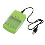 Chargeur intelligent de batterie aste, usb lr03 aa lr6 aaa lr61 uto aa alcaline 1. 5v avec indicateur ...