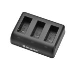 Chargeur intelligent pour gopro max, batterie 3 emplacements, batterie lithium - ion 1400mah pour appareil ...