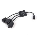 Chargeur micro usb 3 / 4 ports, adaptateur de moyeu, sparateur de cble, pour smartphone, ordinateur, ...