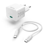 Chargeur rapide avec c�ble usb - c, chargeur mini, pd, 25w, 1, 5 m, blanc