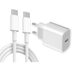 Chargeur rapide pour iphone 16 / 15, adaptateur secteur usbu2011c 20 w avec 2m usb c vers c c�ble compatible ...