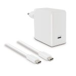 Chargeur secteur 60w + câble usb - c mâle / mâle 2, 5 m Chargeur secteur 60w + câble usb - c mâle / mâle 2, 5 m