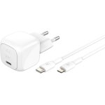 Chargeur secteur compact boostcharge 30 w (usb - c power delivery, recharge rapide pour apple iphone, ...