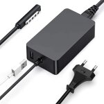 Chargeur surface 12v 3, 6a 44w alimentation pour ordinateur portable microsoft surface 1 / 2, surface ...