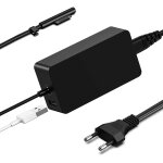Chargeur surface, 65w surface chargeur adaptateur secteur pour surface pro 3 4 5 6 7 x 8 9 c�ble de charge, ...