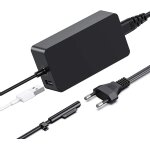 Chargeur surface pro, 65w 15v 4a surface chargeur dalimentation pour microsoft surface pro 9 / pro ...